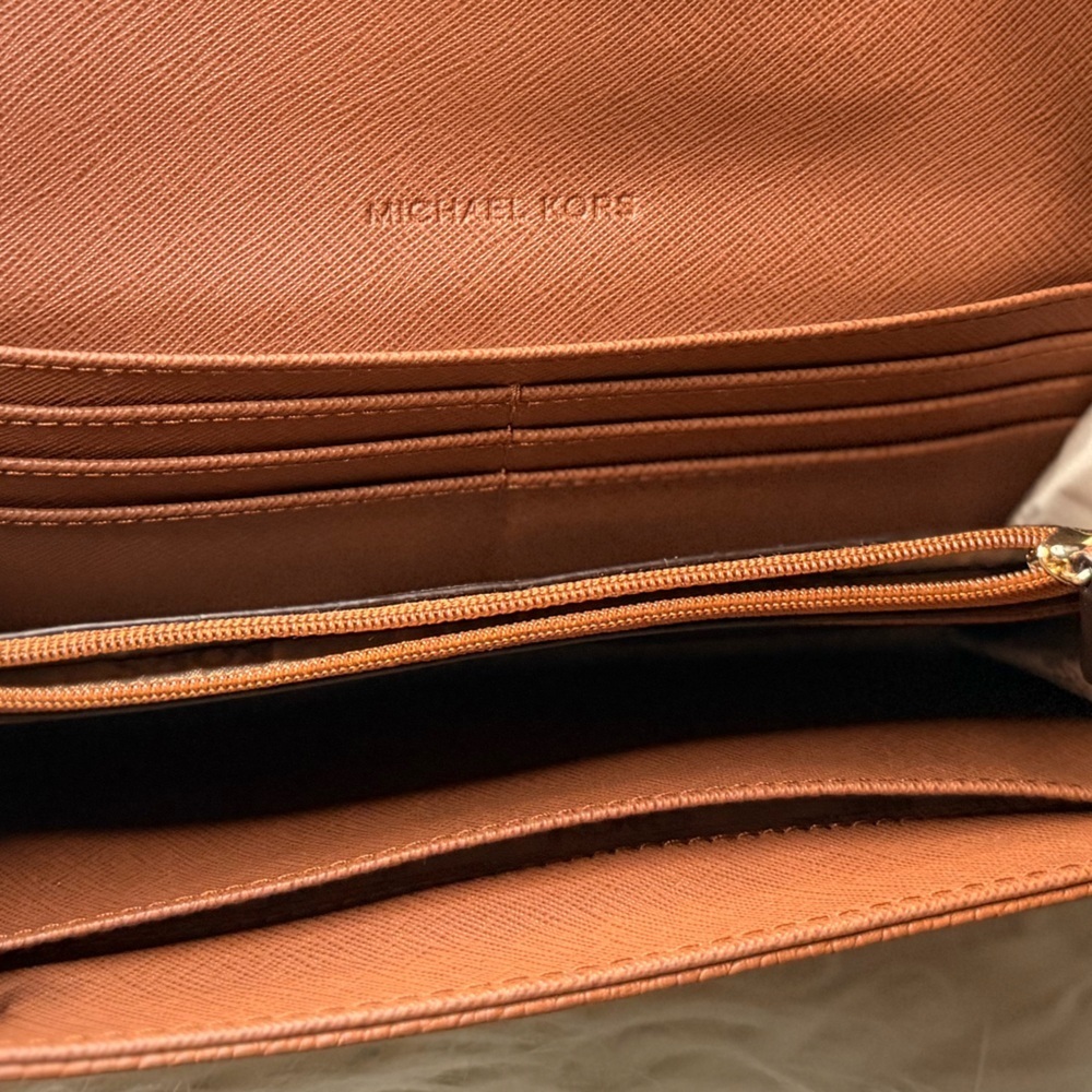 Michael Kors Brown Leather Hobo Bag and Wallet - Picture 6 of 11